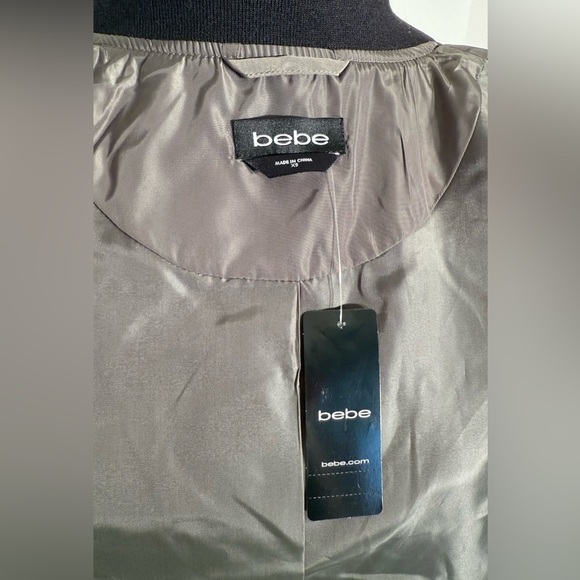 Y2K Bebe $98 Long Bomber Utility Jacket - Military / Olive Green - XS (0-2) - Picture 7 of 8